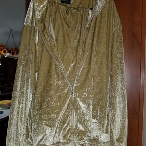Gucci Tracksuit in Gold Velour mens XL